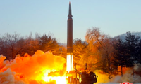 Hình ảnh vụ phóng tên lửa của Triều Tiên ngày 5/1. (Ảnh: KCNA)