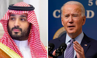 Tổng thống Mỹ Joe Biden (phải) và Thái tử kế vị Ả-rập Xê-út Mohammed bin Salman