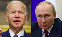 Tổng thống Mỹ Joe Biden và Tổng thống Nga Vladimir Putin. (Ảnh: Reuters)