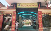 Cổng trường THCS Ngô Quyền, TP Hải Phòng. 