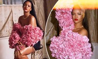 Rihanna gợi tình với áo hoa hồng cúp ngực
