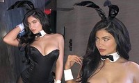 Kylie Jenner hóa nàng thỏ Playboy bốc lửa đi chơi Halloween