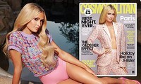 Cô nàng thừa kế Paris Hilton không nội y trên bìa tạp chí