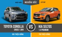 So găng 2 bản cao nhất của Toyota Corolla Cross và Kia Seltos