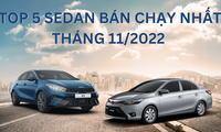 Loạt sedan hút khách Việt nhất tháng 11