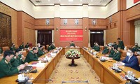 Hội nghị công bố, trao quyết định nghỉ hưu đối với các đồng chí nguyên Ủy viên Trung ương Đảng công tác trong quân đội. 