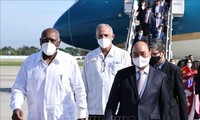 Hình ảnh Chủ tịch nước Nguyễn Xuân Phúc đến Cuba, bắt đầu chuyến thăm chính thức
