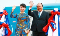 Thủ tướng Nguyễn Xuân Phúc và Phu nhân. Ảnh: Thống Nhất - TTXVN