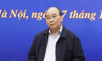 Chủ tịch nước Nguyễn Xuân Phúc phát biểu qua hình thức trực tuyến tại điểm cầu TP Hà Nội