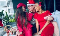 Đoan Trang hạnh phúc bên chồng Tây và con gái đón Noel sớm