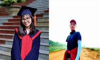 Hai cựu sinh viên nhận học bổng “Nâng bước thủ khoa 2016” Nguyễn Đăng Nguyên và Nguyễn Phúc Huy 