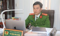 Đại úy Ngô Anh Tuấn, Phó trưởng Công an huyện Nghĩa Đàn (Nghệ An). Ảnh: C.H 