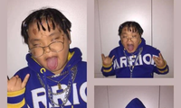 Bi Béo - con trai danh hài Xuân Bắc “cosplay” rapper Lil Pump khiến dân mạng cười ngất