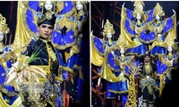 Sự thật về bộ trang phục kỳ lạ nặng 50 kg, có 7 hình người của Miss Grand Malaysia 2021