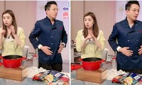Chồng cũ của Từ Hy Viên đang livestream thì bị đau bụng, sau khi ăn thức ăn do mình bán