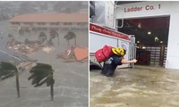 Hình ảnh nước cuồn cuộn trên đường phố do siêu bão Ian ở Mỹ khiến ai nhìn cũng sợ hãi