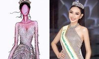 Váy dạ hội Bán kết Miss Grand International của Thùy Tiên được lấy cảm hứng từ dải ngân hà