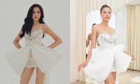 Phải chăng Hoa hậu Đỗ Thị Hà và Á hậu Kim Duyên đều chọn thiết kế này đi thi quốc tế?
