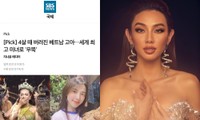 Báo Hàn đưa tin về bản lĩnh vượt qua nghịch cảnh của Miss Grand International Thùy Tiên