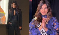 Hoa hậu hoàn vũ Harnaaz Sandhu xuất hiện xinh đẹp nhưng vì sao vẫn bị chê lỗi thời trang?