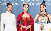 Miss Grand Vietnam 2022: Hoa hậu Thùy Tiên, Tiểu Vy, Mai Phương đưa văn hóa Việt lên thảm đỏ