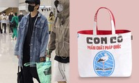 Món đồ độc lạ của Bobby (iKON) tại sân bay: Túi xách &quot;cám con cò” giá gần 1 triệu đồng