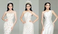 Hoa hậu Đỗ Thị Hà và 2 Á hậu khoe vai trần trong bộ váy đẹp như những “nàng tiên cá”