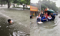 Teen miền Trung: Ngồi ôn bài mà nước ngập tới đầu gối chưa biết khi nào mới trở lại trường