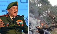 Rơi trực thăng chở tướng Ấn Độ: Trên máy bay có 14 người, 13 người thiệt mạng