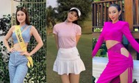 Phản ứng của Hoa hậu Đỗ Thị Hà, Thiên Ân, Thùy Tiên khi mặc ngược đồ so với thiết kế