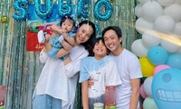 Subeo cười tít mắt trong buổi tiệc sinh nhật được Cường Đôla và Đàm Thu Trang tổ chức