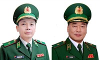 Thiếu tướng Lê Quang Đạo (bên phải) và Thiếu tướng Hoàng Hữu Chiến
