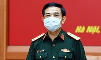 Thượng tướng Phan Văn Giang tại cuộc họp chiều 16/5. Ảnh: Trọng Hải