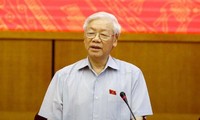Tổng Bí thư Nguyễn Phú Trọng chủ trì cuộc họp của Thường trực Ban Chỉ đạo T.Ư về PCTN (ảnh TTXVN)
