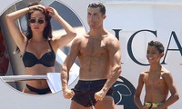 Bạn gái Ronaldo khoe dáng nóng bỏng với bikini trên du thuyền