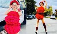 Bất chấp dịch bệnh, Thúy Nga chụp ảnh ‘váy gối’ trên phố Mỹ không bóng người