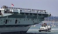 Tàu sân bay HMS Queen Elizabeth dự kiến sẽ đến biển Đông vào năm sau. (Ảnh: Telegraph)
