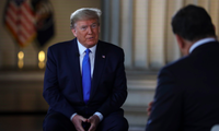 Tổng thống Mỹ Donald Trump trong cuộc trả lời phỏng vấn báo chí ngày 3/5. (Ảnh: AP)