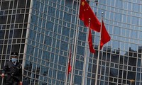 Một cột cờ Trung Quốc ở Bắc Kinh. (Ảnh: Reuters)
