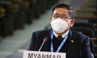 Đại sứ Myanmar tại Geneva Myint Thu. (Ảnh: AP)