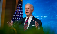 Tổng thống Mỹ Joe Biden phát biểu tại thượng đỉnh trực tuyến về khí hậu. (Ảnh: WSJ)