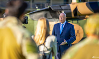 Bộ trưởng Quốc phòng Úc Peter Dutton. (Ảnh: AP)