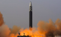 Một vụ phóng tên lửa của Triều Tiên. (Ảnh: KCNA)