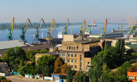 Một góc thành phố Kherson đang do Nga kiểm soát