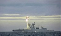 Tên lửa siêu thanh Zircon được phóng từ tàu Đô đốc Gorshkov tháng 5/2022