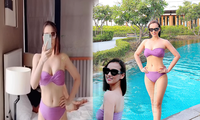 Lã Thanh Huyền diện bikini siêu nóng bỏng &apos;đốt mắt&apos; fans