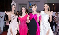 Hoa hậu Tiểu Vy, Đỗ Mỹ Linh mặc đầm vai trần gợi cảm ở thảm đỏ Bán kết toàn quốc HHVN 2020