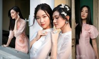 Hai người đẹp Hoa hậu Việt Nam 2020 đọ nhan sắc kiều diễm với áo dài