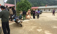 Hiện trường vụ tai nạn. 