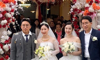 Anh em song sinh ở Nghệ An tổ chức đám cưới cùng một ngày